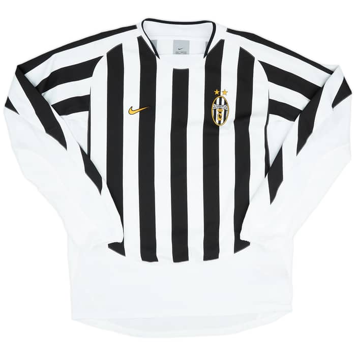 2003-04 Juventus Player Issue Home L/S Shirt Nedved #11 - 8/10 - (L)