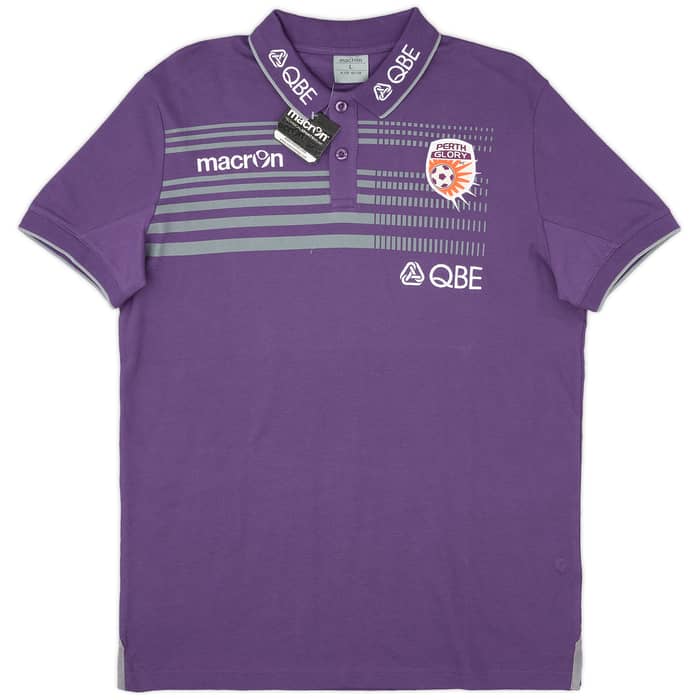 2016-17 Perth Glory Macron Polo T-Shirt