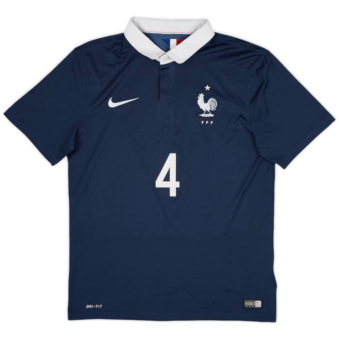 2014-15 France Home Shirt #4 - 5/10 - (M)