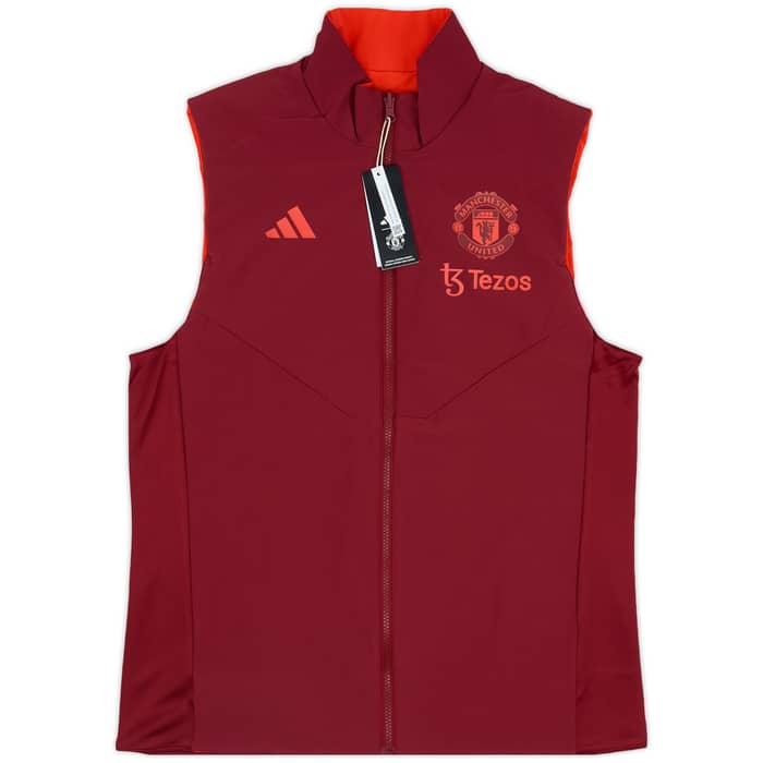 2023-24 Manchester United adidas Reversible Winter Vest (S)