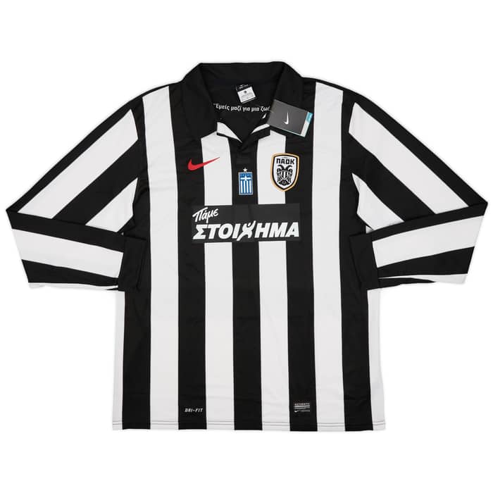 2013-14 PAOK Home L/S Shirt Katsouranis #28 (XL)