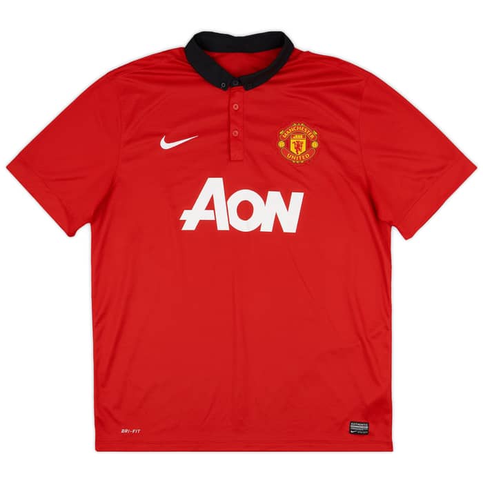 2013-14 Manchester United Home Shirt Evra #3 - 6/10 - (XL)