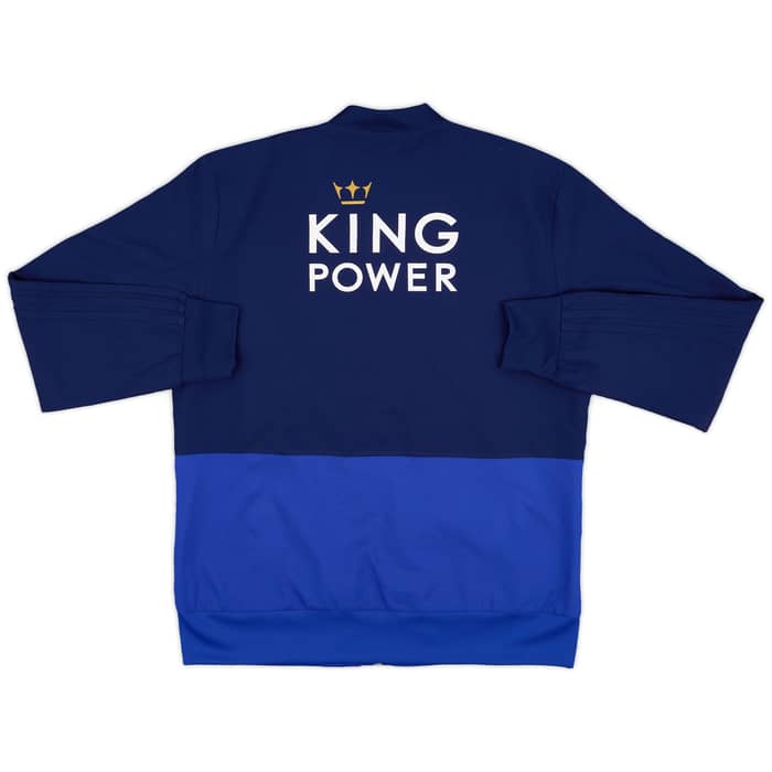 2018-19 Leicester City Staff Issue adidas Track Jacket NJ - 8/10 - (L)