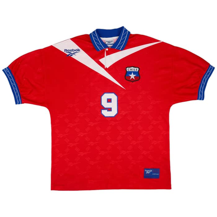 1997-99 Chile Home Shirt #9 (Zamorano) - 6/10 - (L)