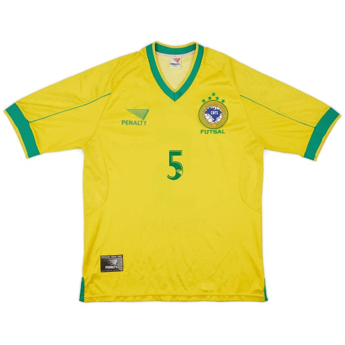 1990s Brazil Futsal Home Shirt #5 - 7/10 - (L)