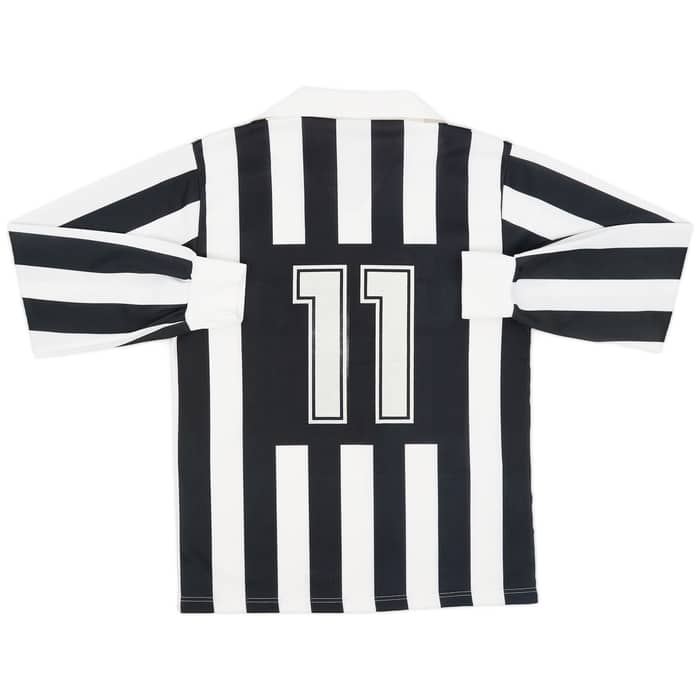 1991-92 Juventus Basic Home L/S Shirt #11 - 8/10 - (M)