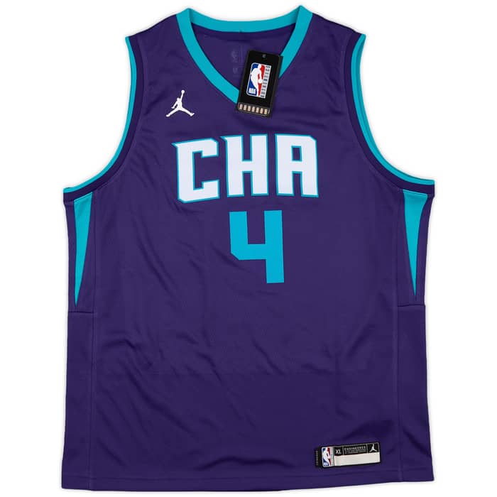 2019-21 Charlotte Hornets Graham #4 Jordan Swingman Alternate Jersey (XL.Boys)