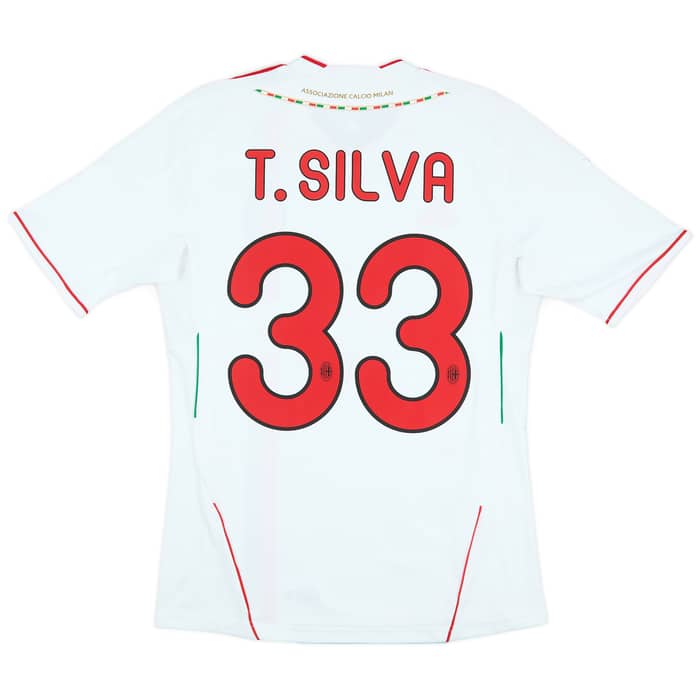 2011-12 AC Milan Away T.Silva #33 - 6/10 - (S)
