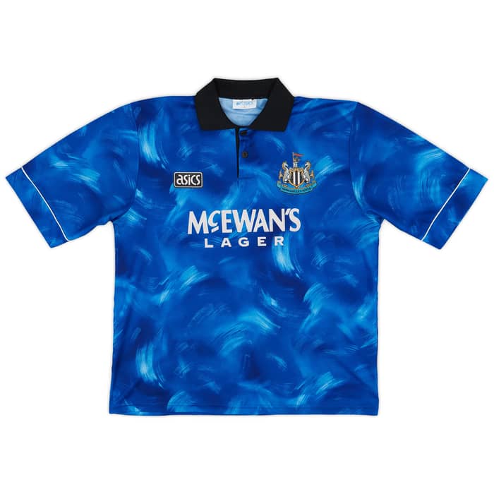 1993-95 Newcastle Away Shirt Cole #9 - 8/10 - (L)