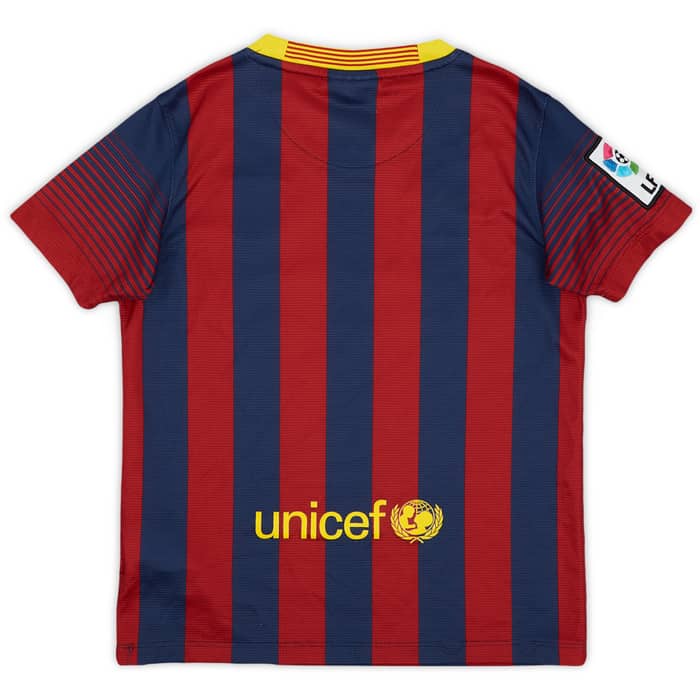 2013-14 Barcelona Home Shirt - 8/10 - (S.Boys)