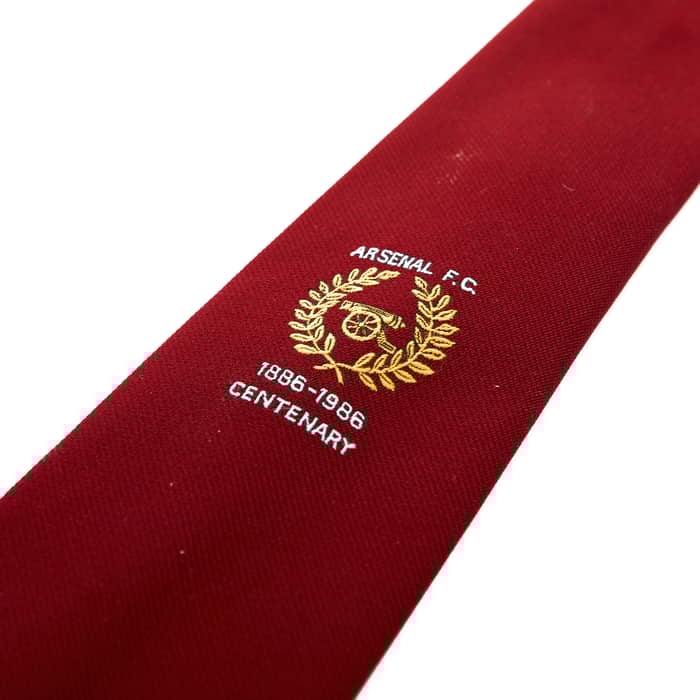 1985-86 Arsenal Club Issue Centenary Tie