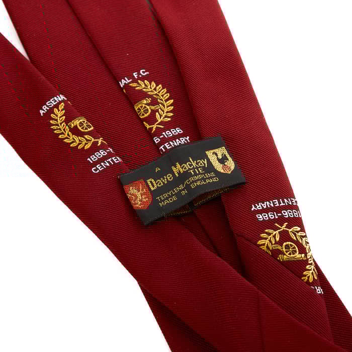 1985-86 Arsenal Club Issue Centenary Tie