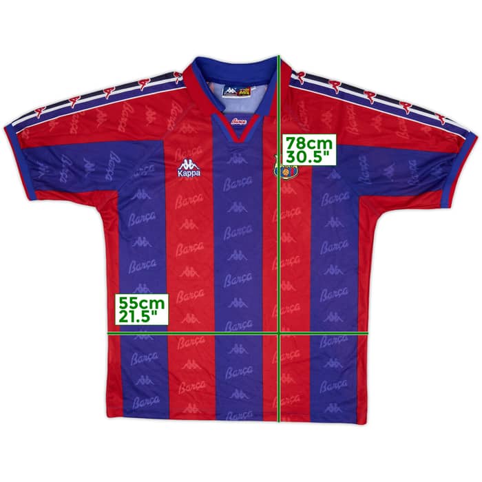 1995-97 Barcelona Home Shirt and Shorts - 9/10 - (XL)