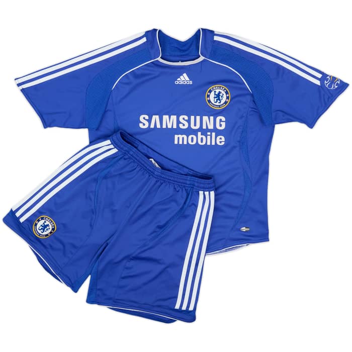 2006-08 Chelsea Home Shirt and Shorts - 6/10 - (L.Boys)