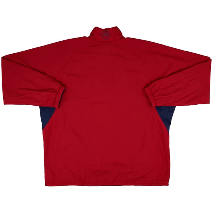 2000-02 Barcelona Nike Reversible 1/4 Zip Drill Top - 6/10 - (3XL)