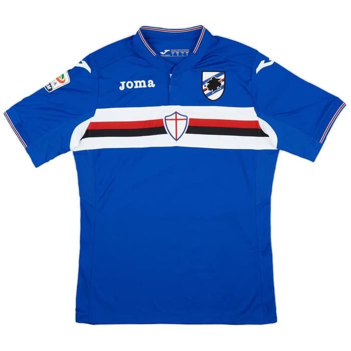 2015-16 Sampdoria Signed Home Shirt Eder #23 - 9/10 - (L)