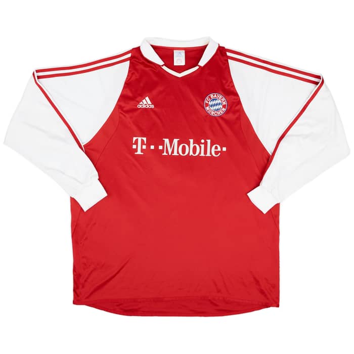 2003-04 Bayern Munich Home L/S Shirt Ballack #13 - 7/10 - (XXL)