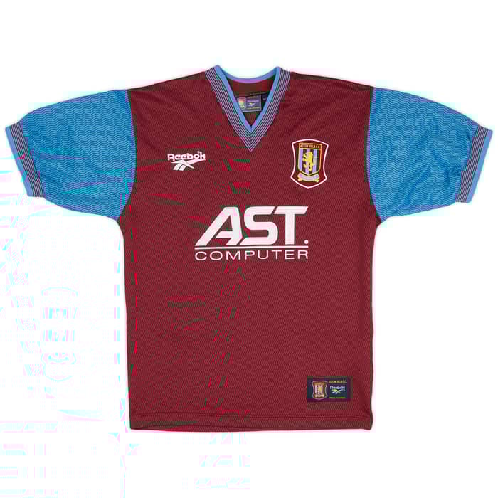 1997-98 Aston Villa Home Shirt Yorke #10 - 9/10 - (S)