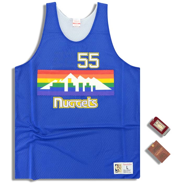 (Amazon) Mitchell & Ness Denver Nuggets Mutombo #55 Reversible Jersey