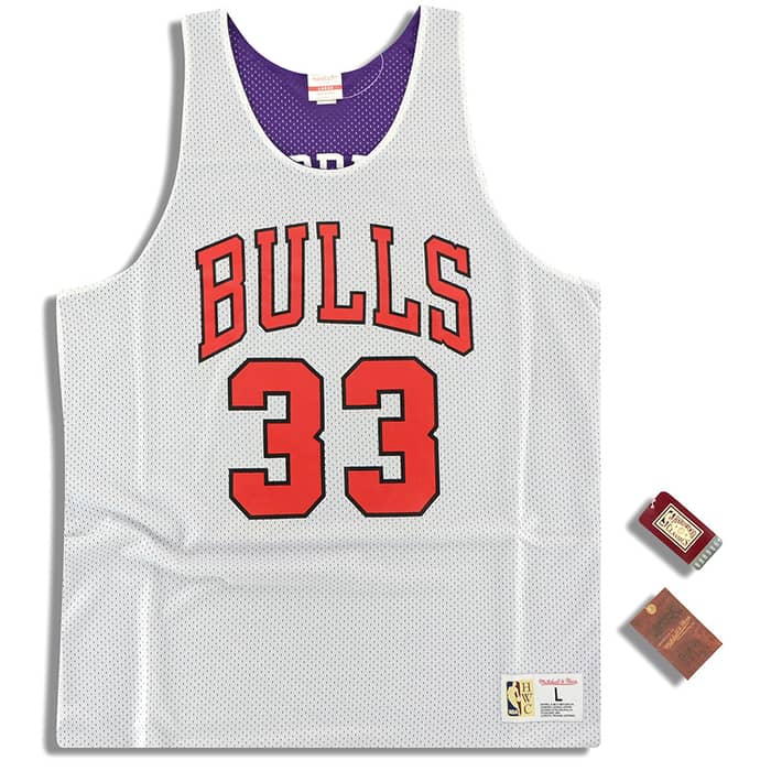 (Amazon) Mitchell & Ness Chicago Bulls Pippen #33 Reversible All Star Jersey