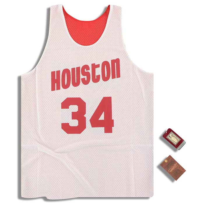 (Amazon) Mitchell & Ness Houston Rockets Olajuwon #34 Reversible Jersey
