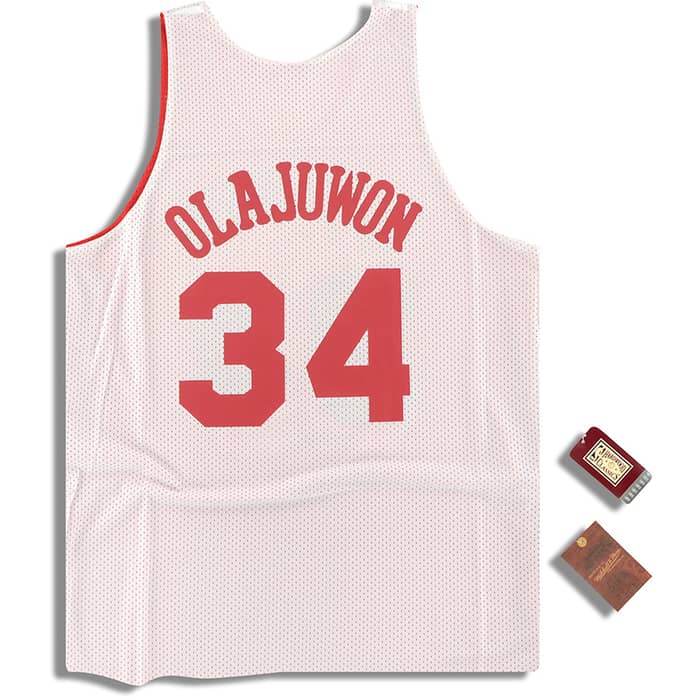 (Amazon) Mitchell & Ness Houston Rockets Olajuwon #34 Reversible Jersey
