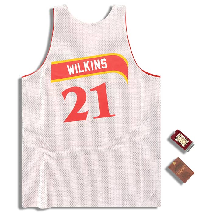 (Amazon) Mitchell & Ness Atlanta Hawks Wilkins #21 Reversible Jersey