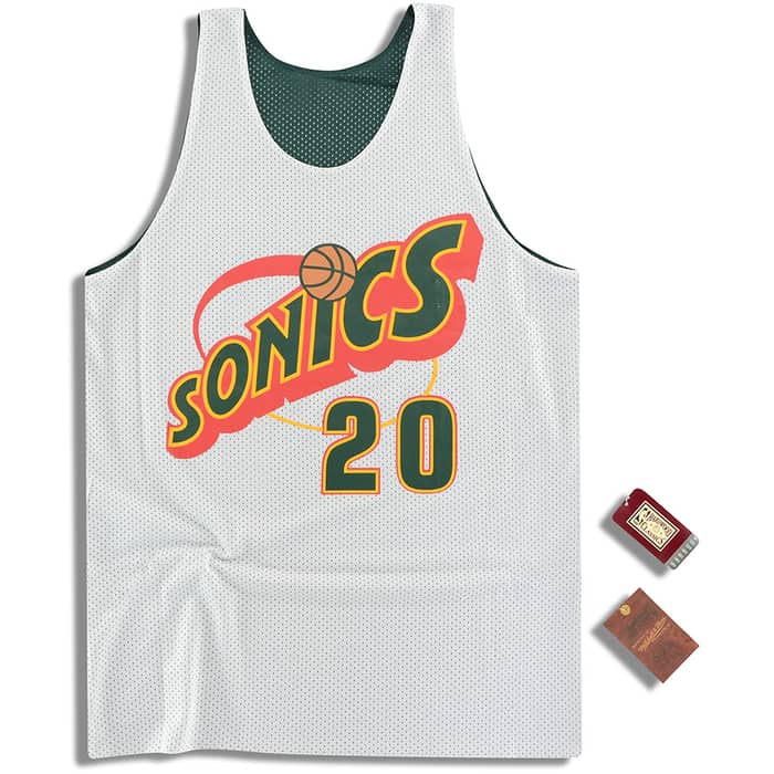 (Amazon) Mitchell & Ness Seattle Sonics Payton #20 Reversible All Star Jersey