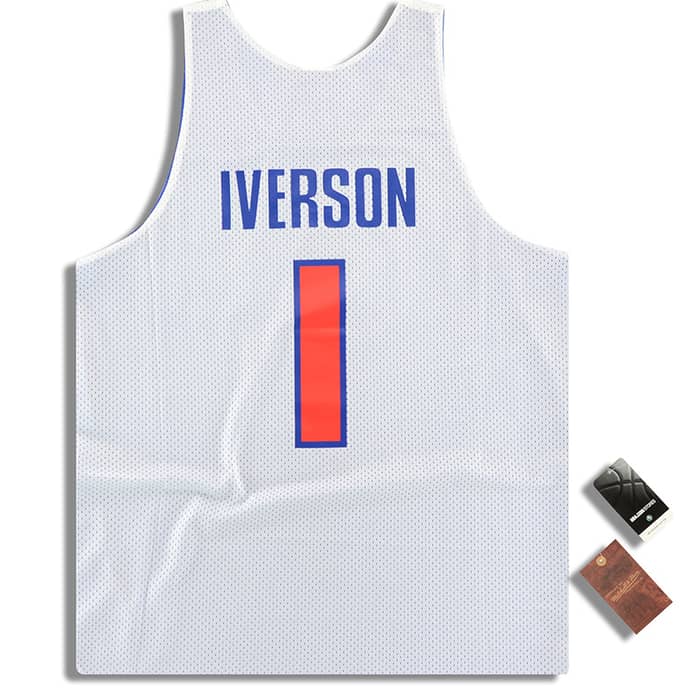 (Amazon) Mitchell & Ness Detroit Pistons Iverson #1 Reversible All Star Jersey