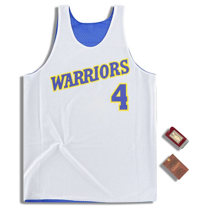 (Amazon) Mitchell & Ness Golden State Warriors Webber #4 Reversible Jersey