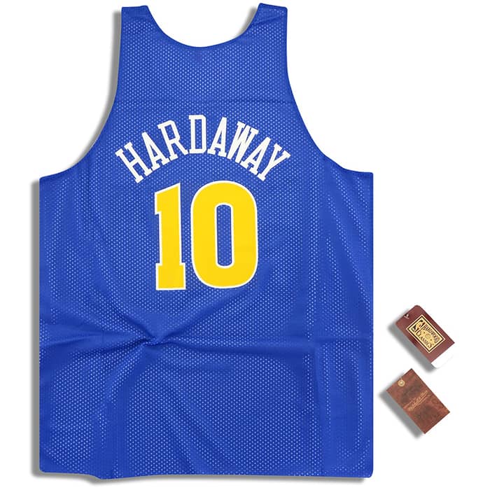 (Amazon) Mitchell & Ness Golden State Warriors Hardaway #10 Reversible Jersey