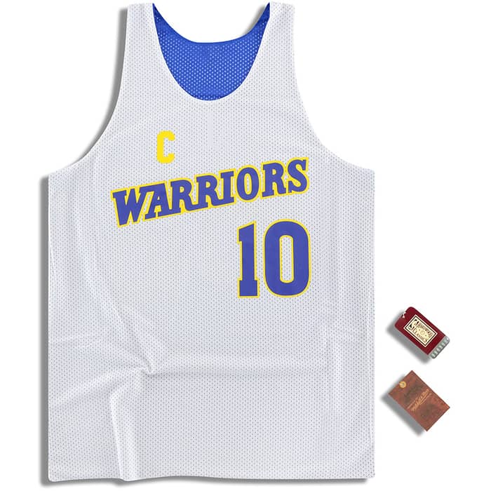 (Amazon) Mitchell & Ness Golden State Warriors Hardaway #10 Reversible Jersey