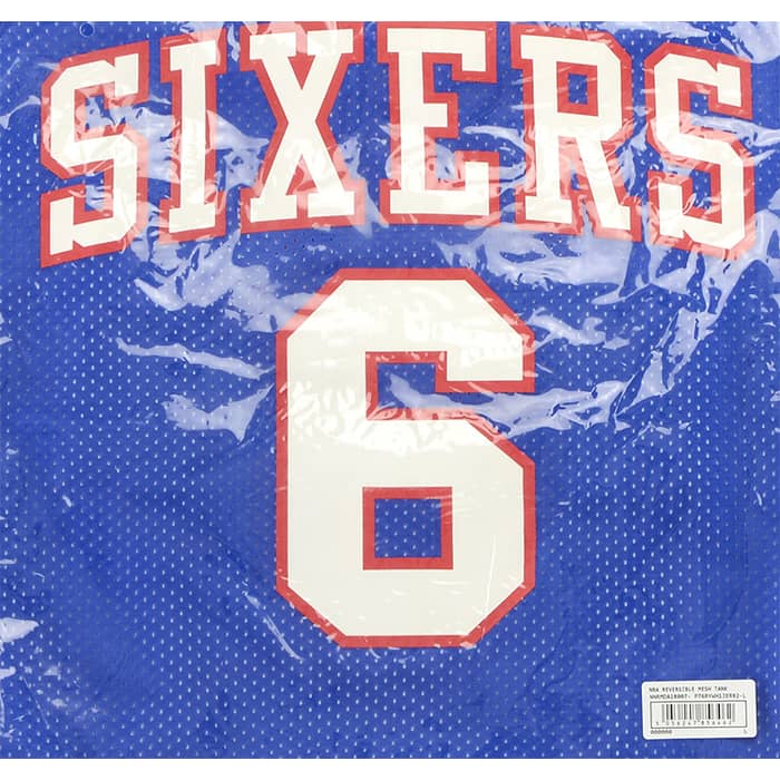 (Amazon) Mitchell & Ness Philadelphia 76ers Erving #6 Reversible Jersey
