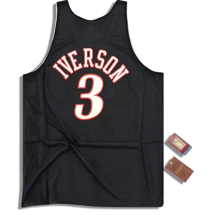 (Amazon) Mitchell & Ness Philadelphia 76ers Iverson #3 Reversible Jersey