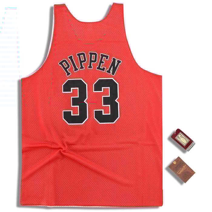 (Amazon) Mitchell & Ness Chicago Bulls Pippen #33 Reversible Jersey