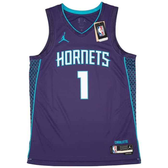 2022-24 Charlotte Hornets Ball #1 Jordan Swingman Alternate Jersey (L)
