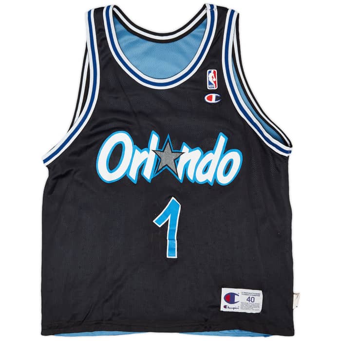 1995-98 Orlando Magic Hardaway #1 Champion Reversible Jersey (Very Good) M