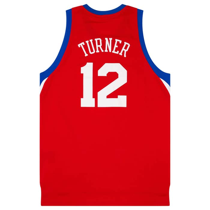 2010-14 Philadelphia 76ers Turner #12 adidas Swingman Away Jersey (Excellent) L