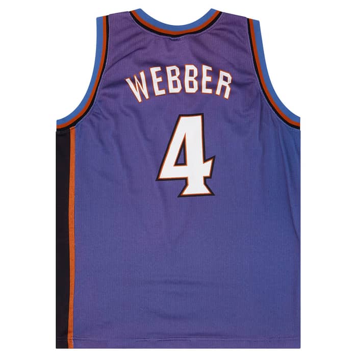 1997-98 Washington Wizards Webber #4 Champion Away Jersey (Very Good) L