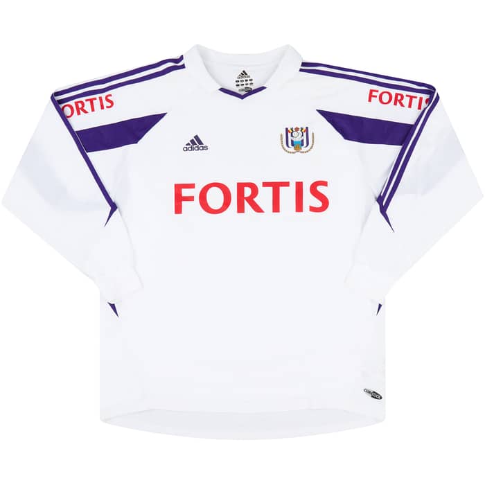 2003-04 Anderlecht Match Issue Home L/S Shirt Martens #32