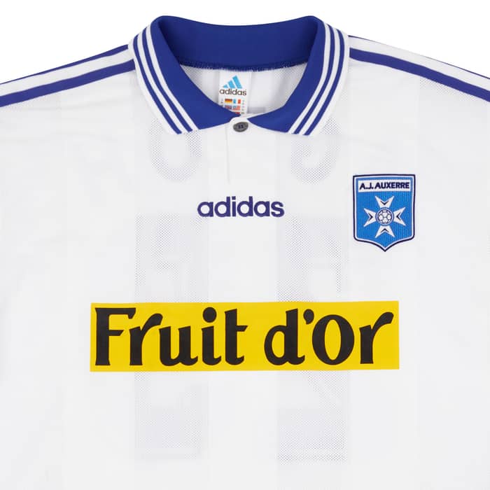 1997-98 Auxerre Match Worn UEFA Cup Home L/S Shirt Agboh #29 (v Lazio)