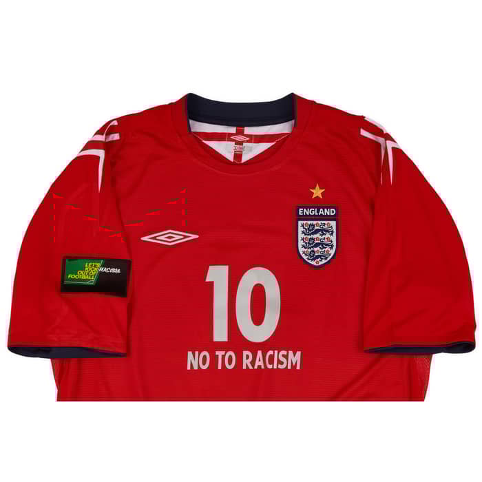 2005 England Match Issue 'Stand Up, Speak Up' Away Shirt Owen #10 (v Netherlands)