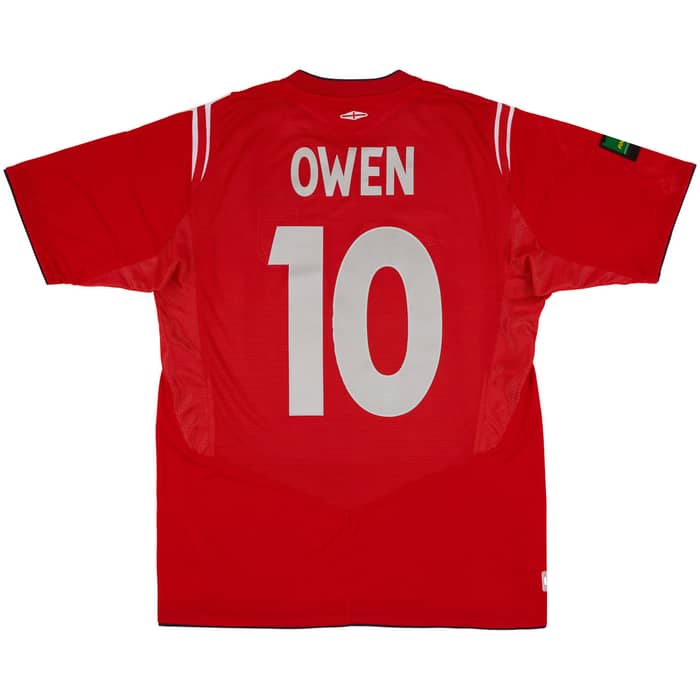 2005 England Match Issue 'Stand Up, Speak Up' Away Shirt Owen #10 (v Netherlands)
