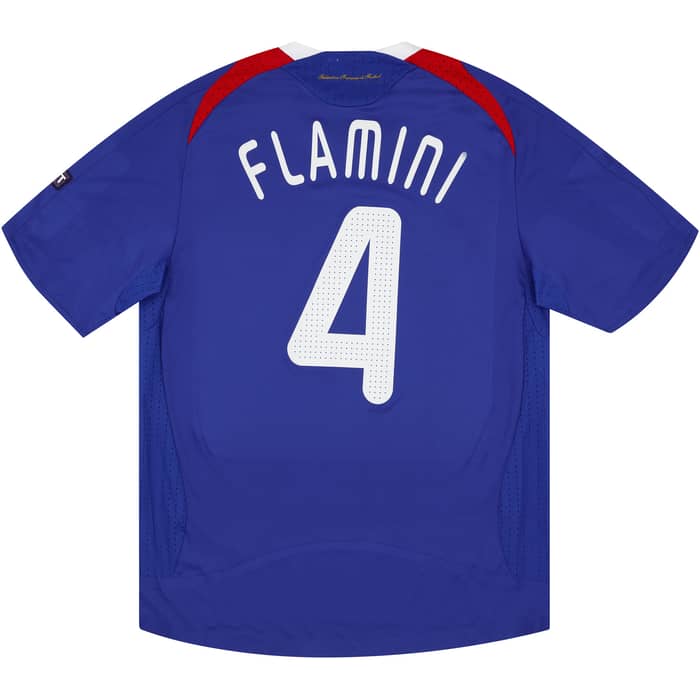 2008 France Match Issue European Championship Home Shirt Flamini #4 (v Netherlands)