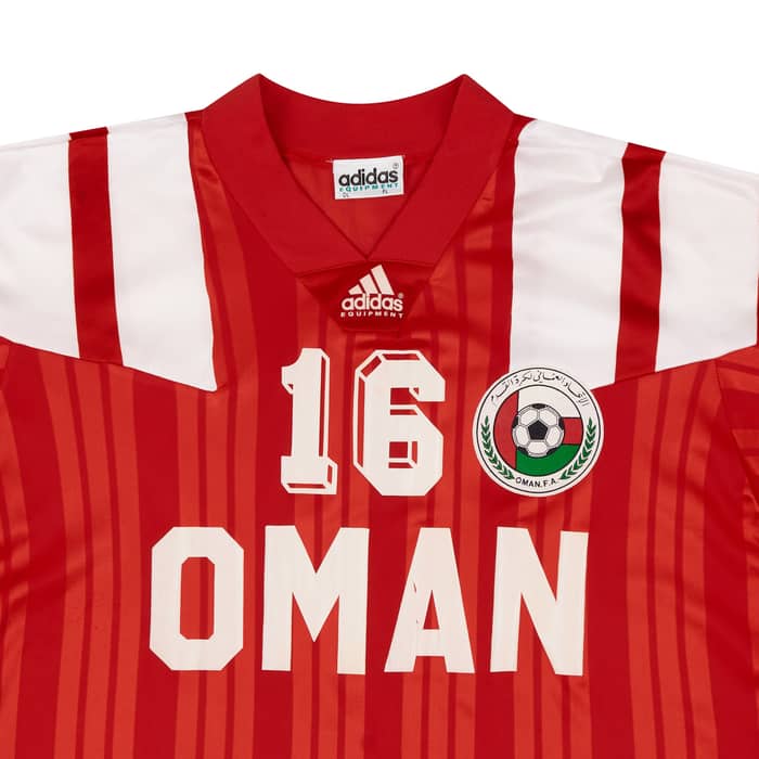 1995 Oman Match Worn Home Shirt #16 (v England U-16)