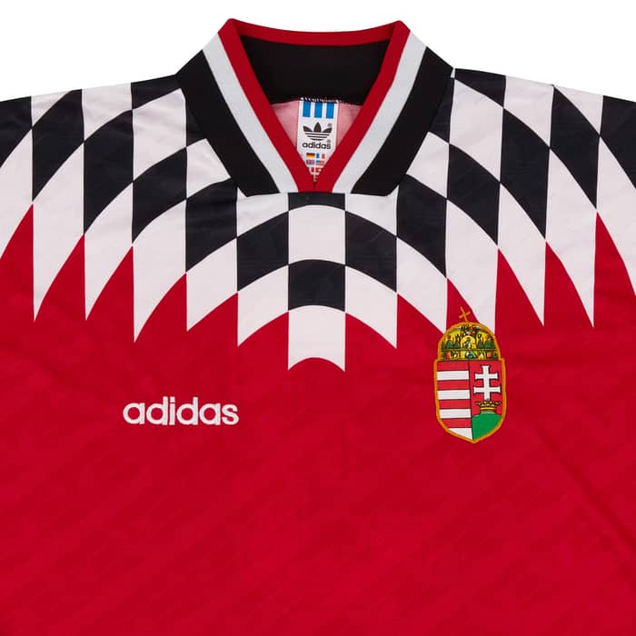 1996 Hungary Match Worn European U-21 Championship Home L/S Shirt #3 (Molnár) v Scotland