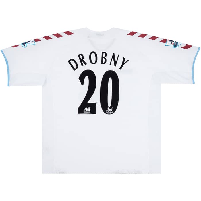 2004-05 Aston Villa Match Issue Away Shirt Drobny #20
