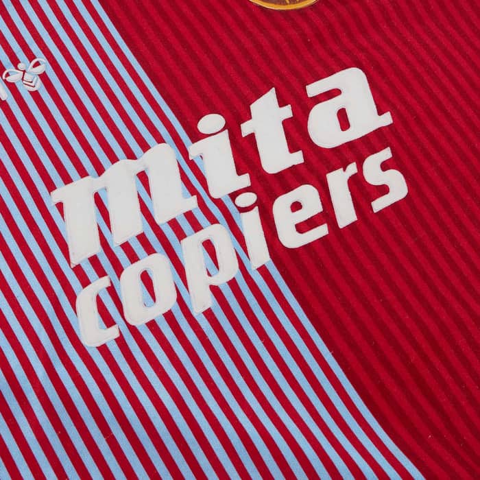 1987-89 Aston Villa Home L/S Shirt - 6/10 - (XL)