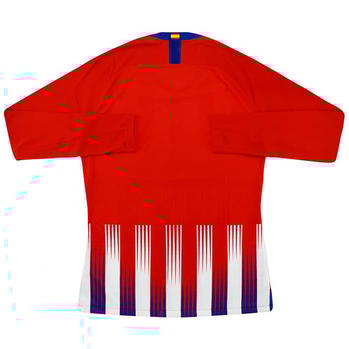 2018-19 Atletico Madrid Player Issue Home L/S Shirt