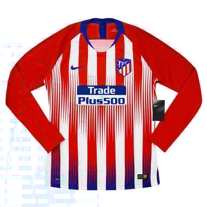 2018-19 Atletico Madrid Player Issue Home L/S Shirt